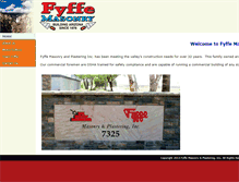 Tablet Screenshot of fyffemasonry.net